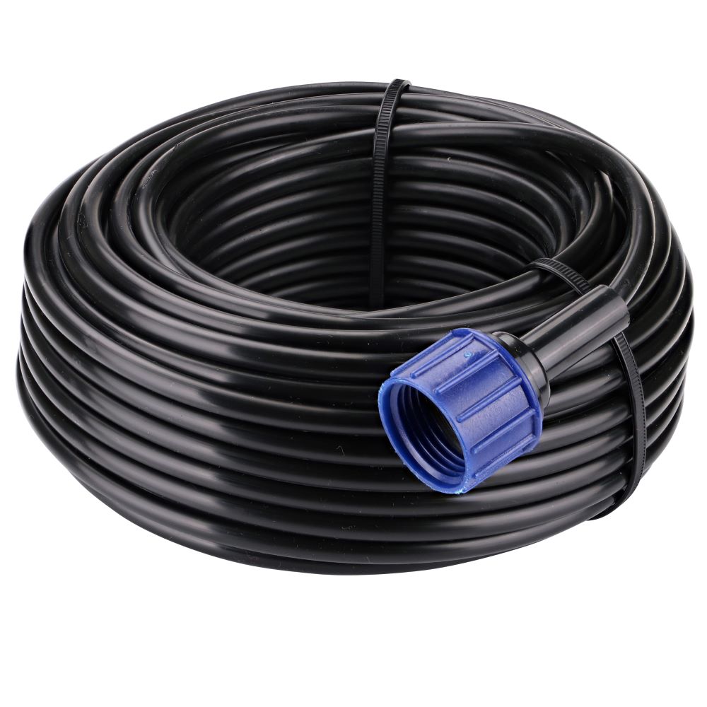 The Raindrip Watering Kit includes 75 ft. of 1/4 in. supply tubing with 3/4 in. FHT adapter (Raindrip R560DP)