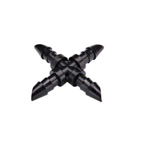 Raindrip 1/4 in. Barbed Drip Irrigation Cross 4 pk Raindrip 1/4 in. Barbed Drip Irrigation Cross 4 pk