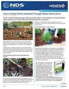 Keeping Plants Hydrated with Drip Irrigation