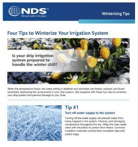 Winterizing your system