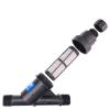 Pressure-Regulating "Y" Filter blocks particulates and has a removable 200-mesh filter (Raindrip LPRYF 30)